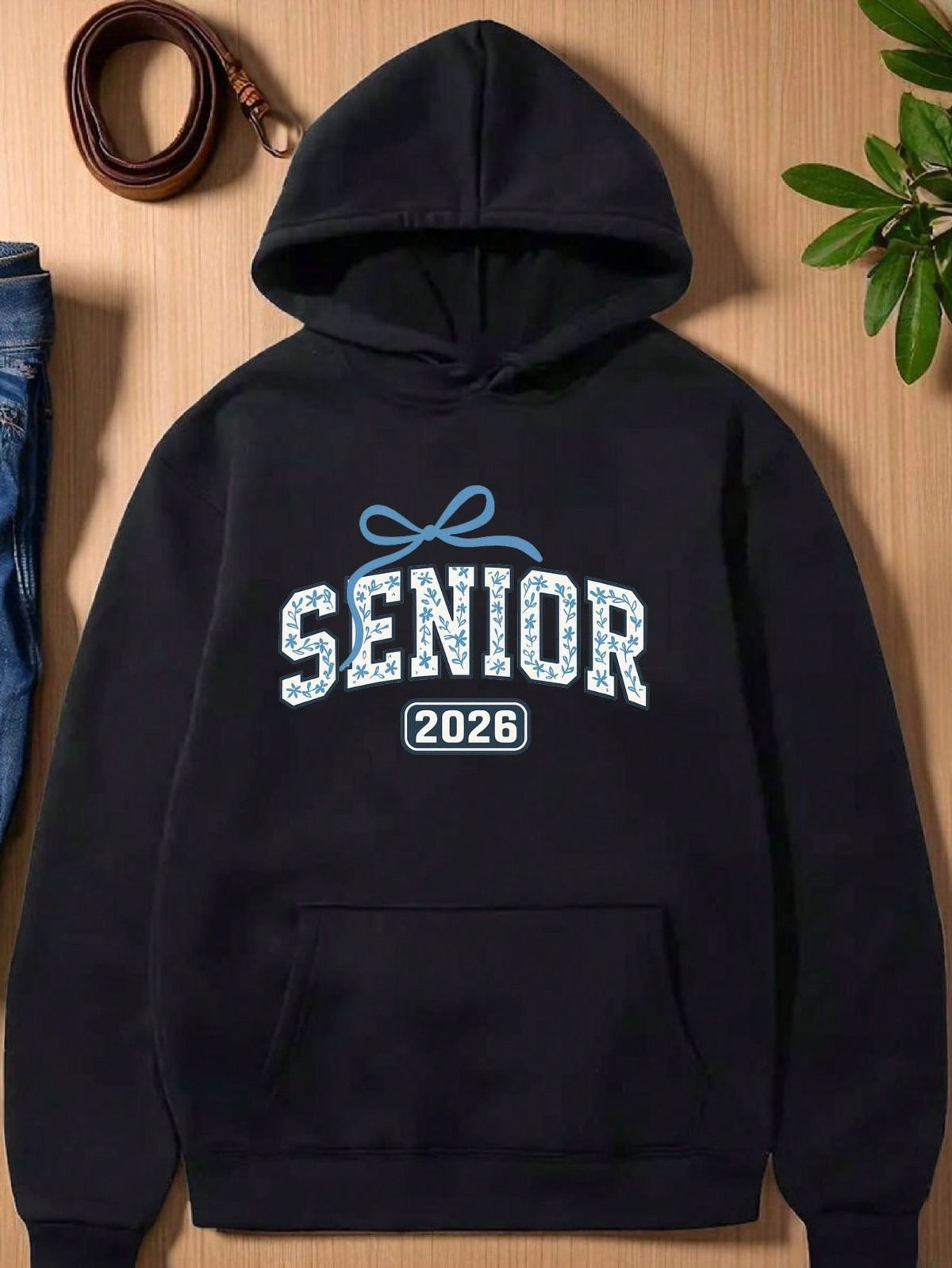 Blue Coquette Senior 2026 Hoodie, Class Of 2026 Senior Hoodie, Graduation Gift