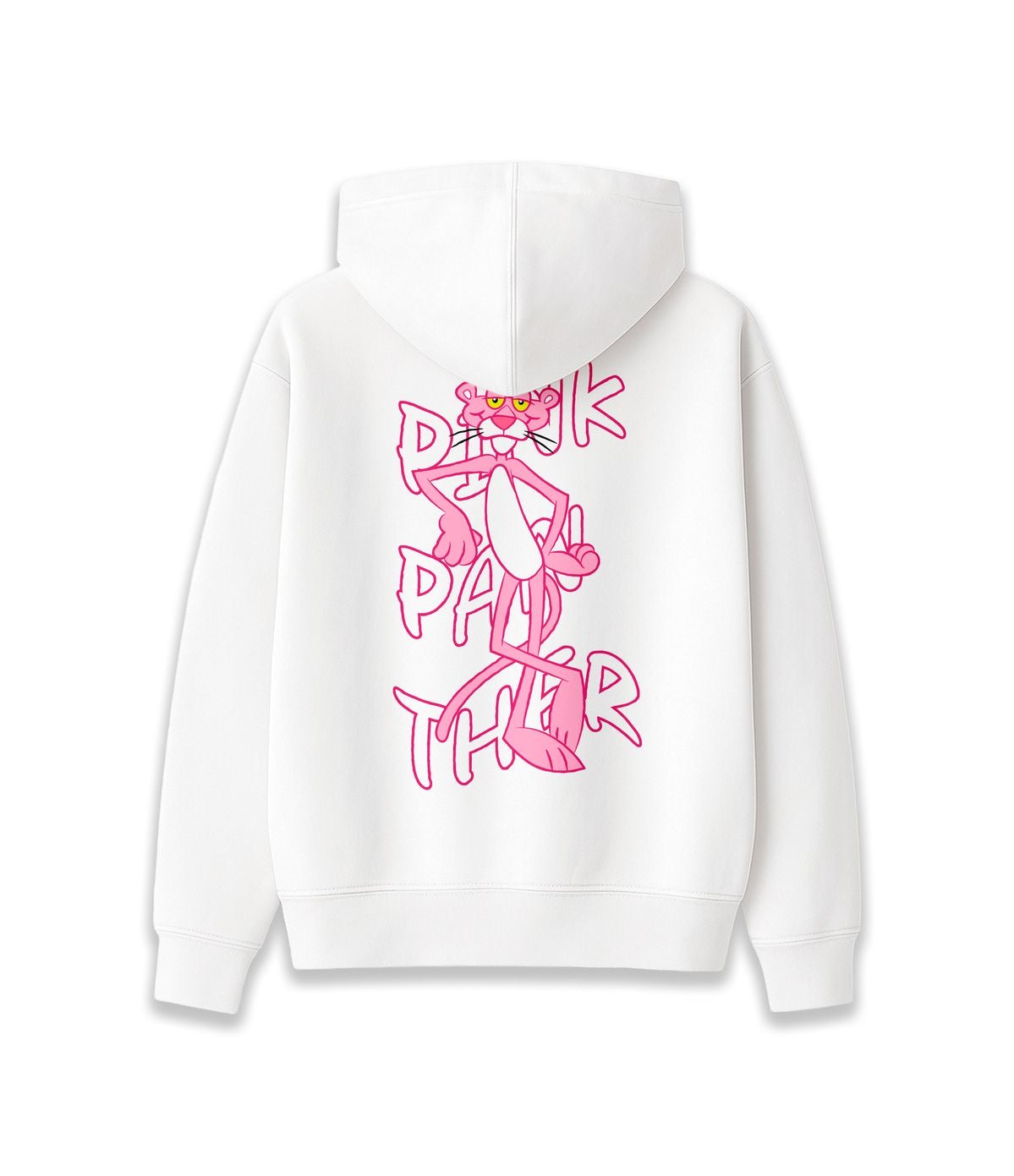 Pink panther white hoodie