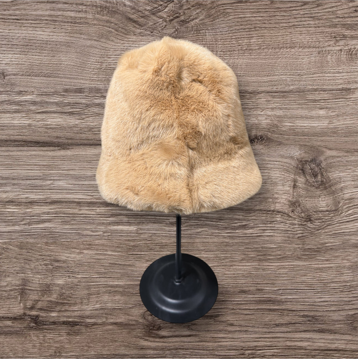 Luxury Faux Fur Bucket Hat – Winter Warm Plush Fashion Cap for Women