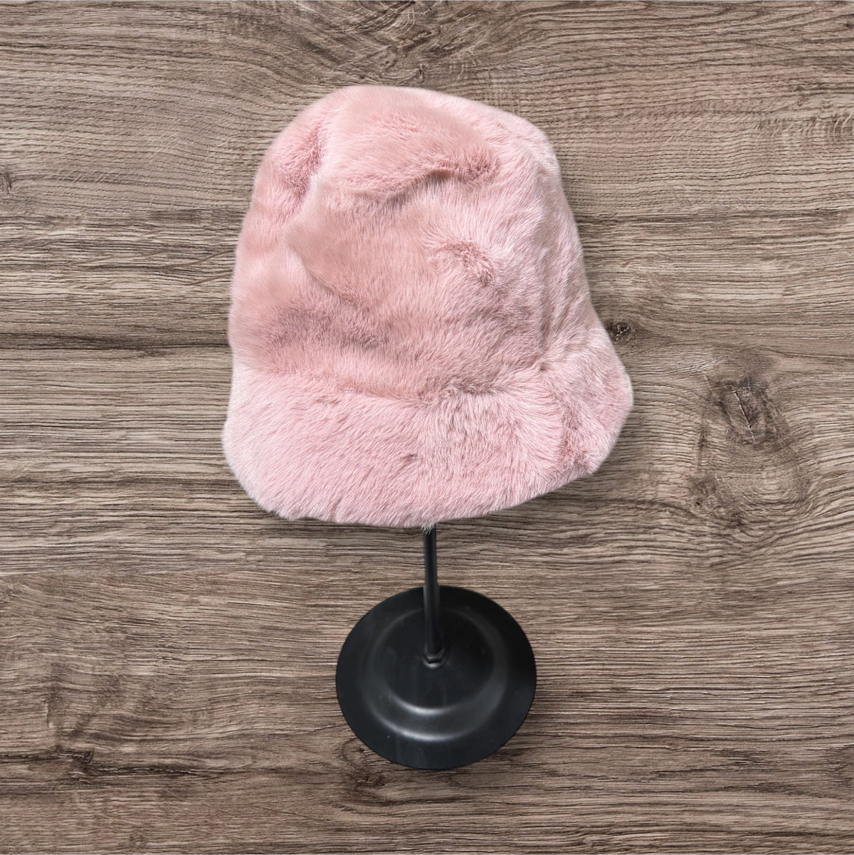 Luxury Faux Fur Bucket Hat – Winter Warm Plush Fashion Cap for Women