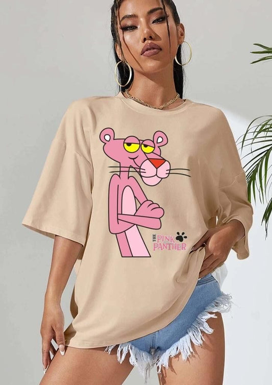 Pink panther women's oversized tshirt