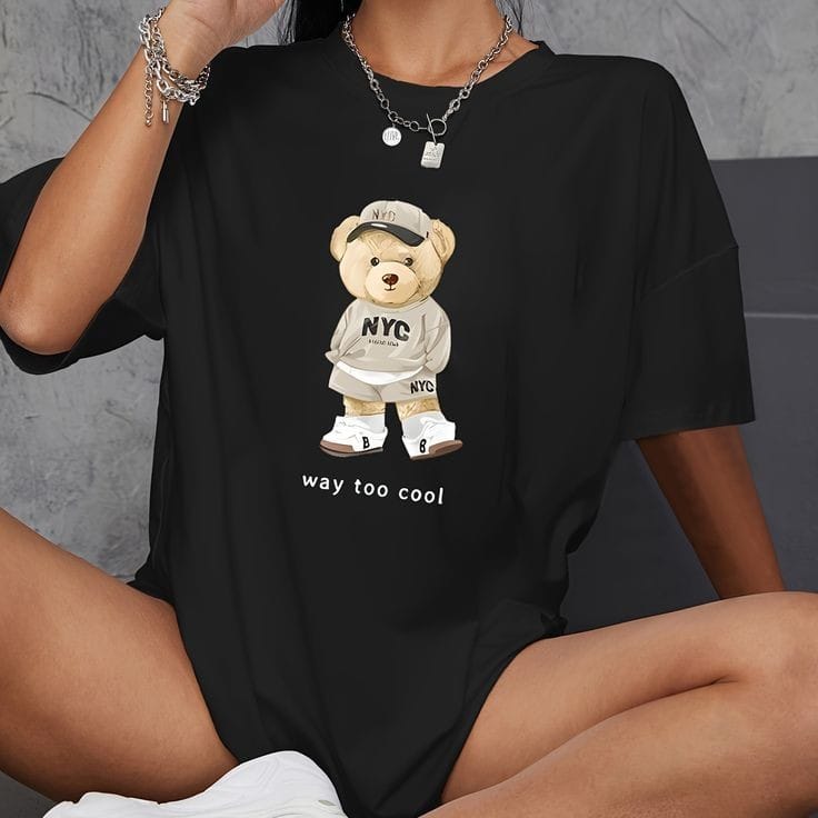 Bear women's oversized tshirt