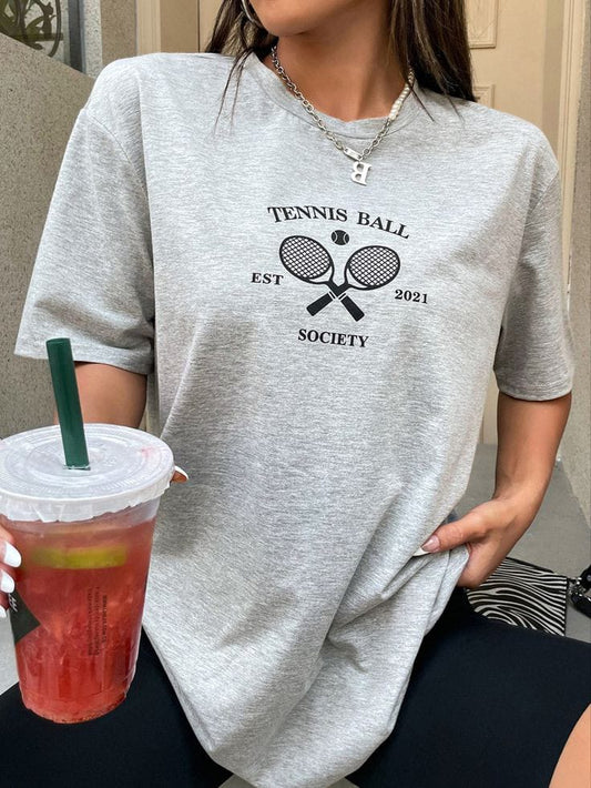 Tennis Ball women's oversized tshirt