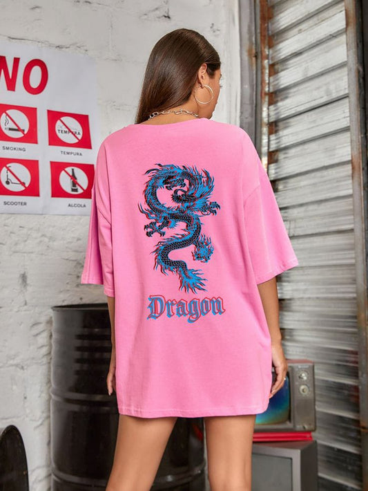 Dragon women's oversized tshirt