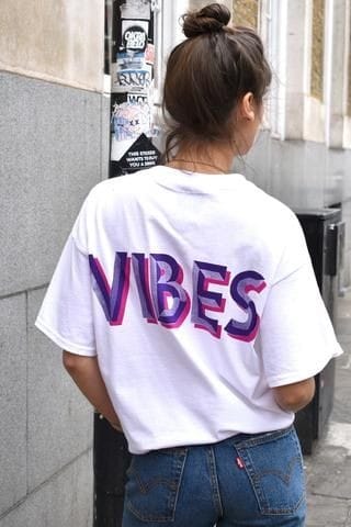 Vibes women's oversized tshirt