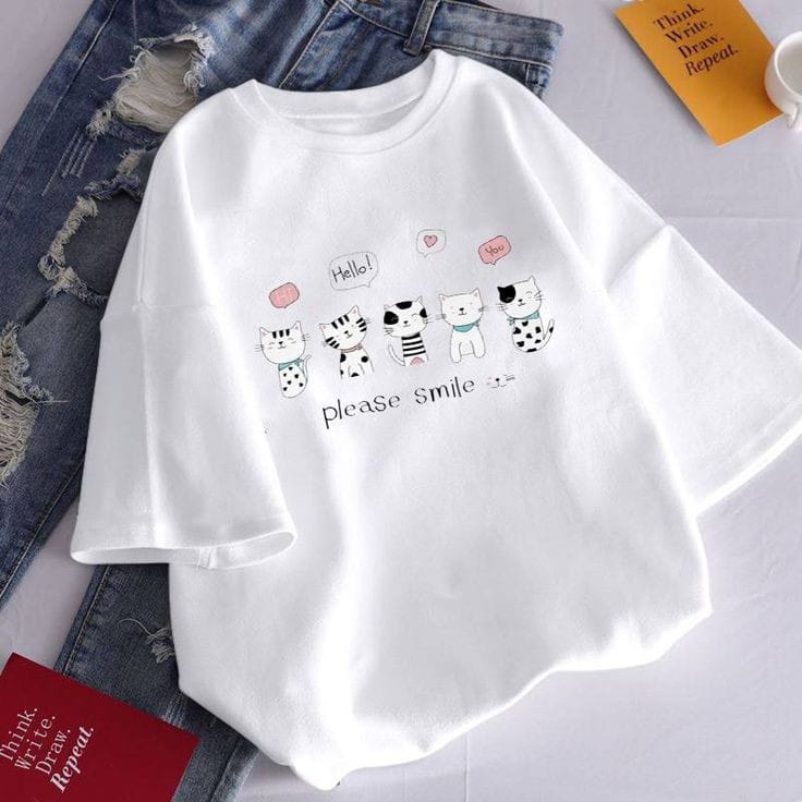 Smile women's oversized tshirt