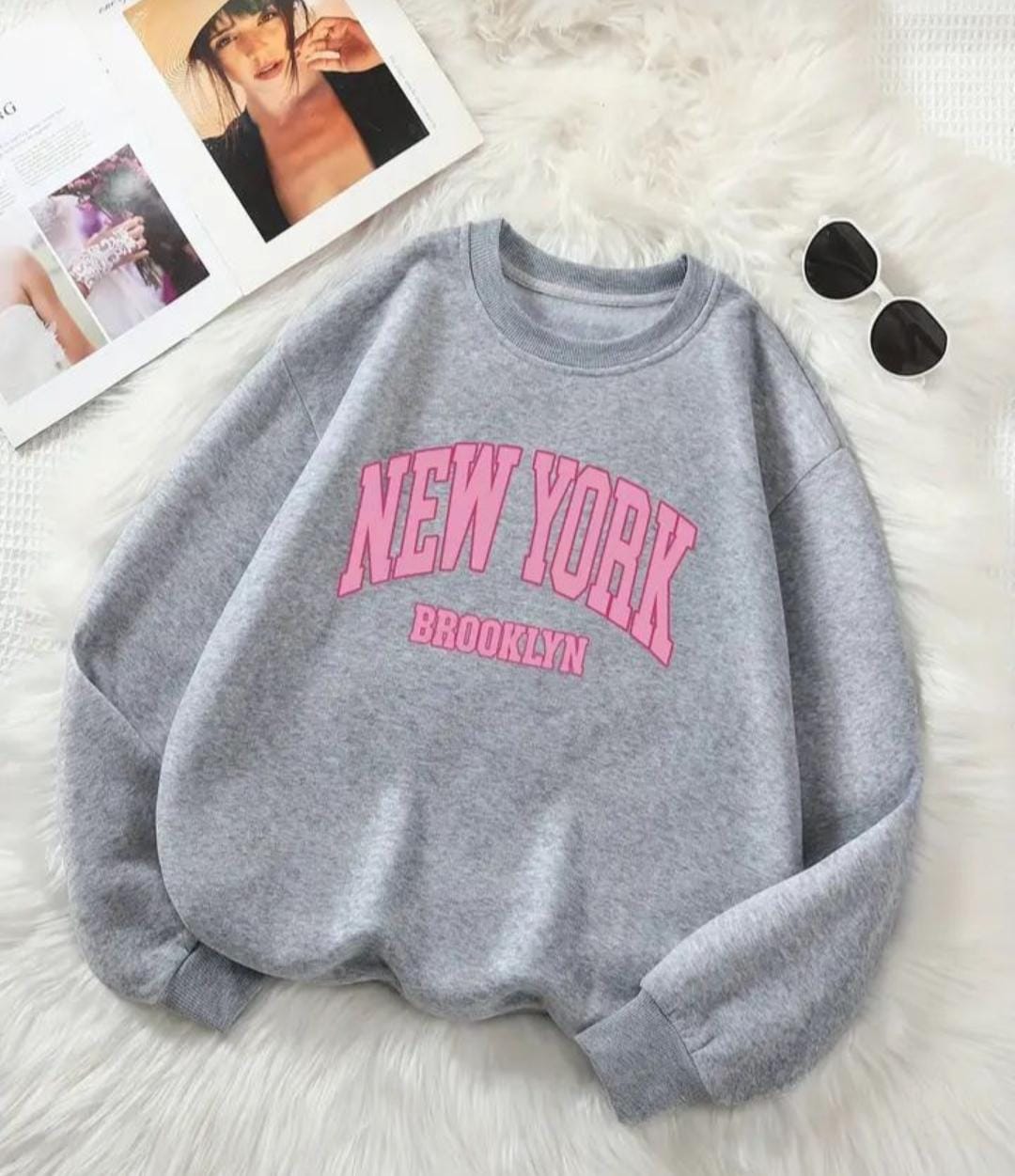 New york sweatshirt oversized