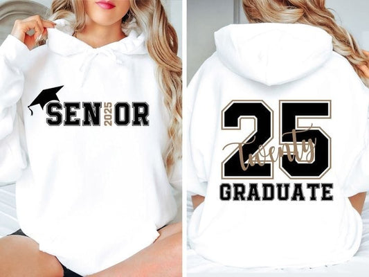 Graduation hoodie oversized Senior 2025