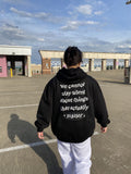 Letter women’s oversized hoodie