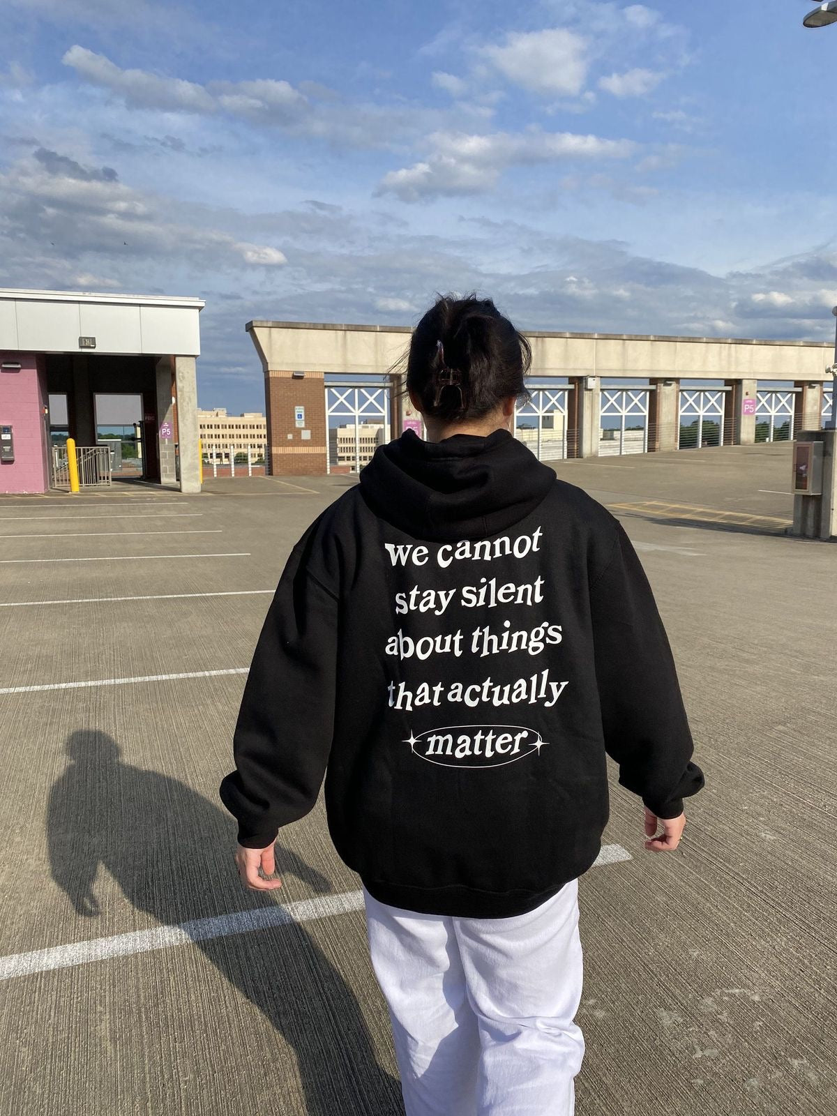 Letter women’s oversized hoodie