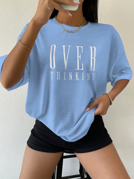 Over Thinking Women Oversized Tshirt