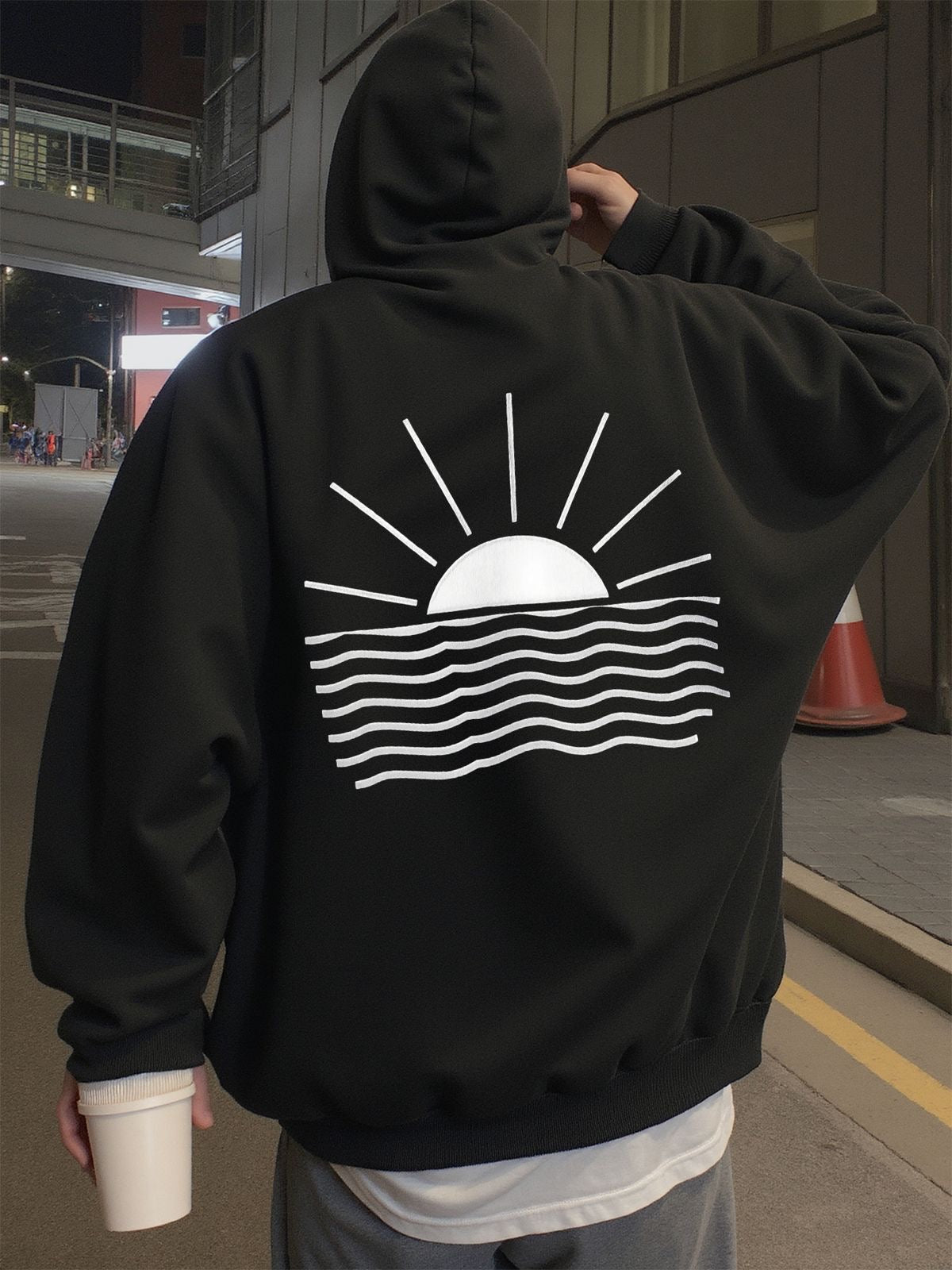 Sunrise Graphic Design Hoodie