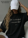Letter Oversized Tshirt