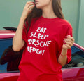 Eat Sleep Porsche Repeat Oversized Tshirt