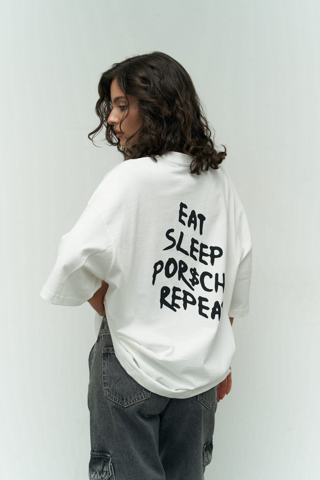 Eat Sleep Porsche Repeat Oversized Tshirt