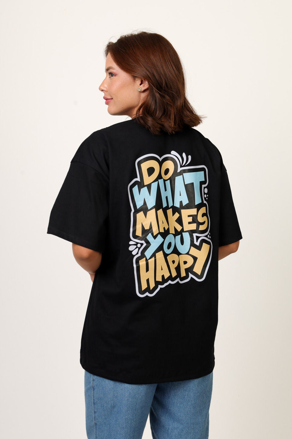Do What Makes You Happy Oversized Tshirt