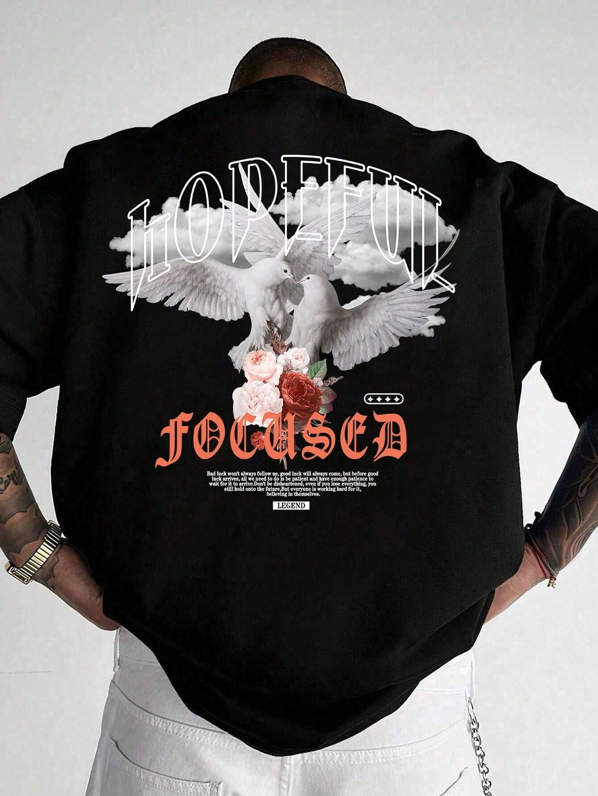Hopeful Men Tshirt Oversized