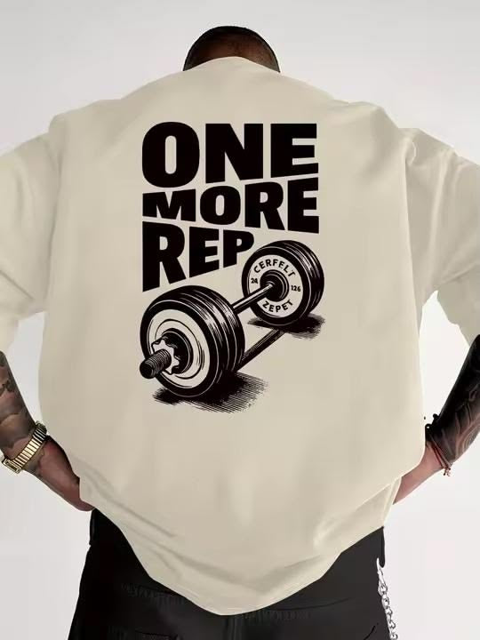One More Rep Men Tshirt Oversized