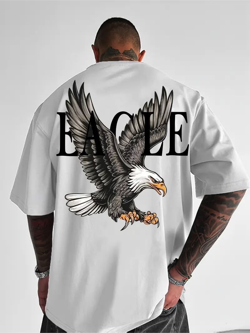 Eagle Men Tshirt Oversized