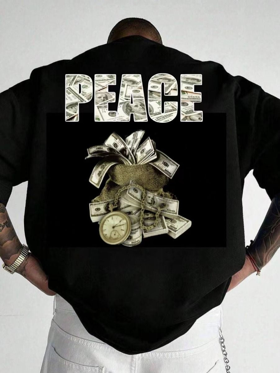 Peace Men Tshirt Oversized