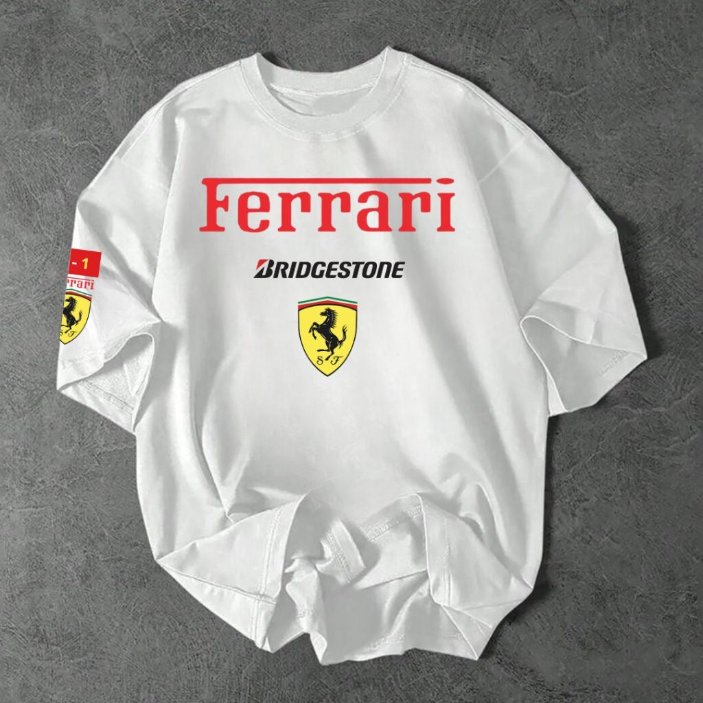 Ferrari Men Tshirt Oversized