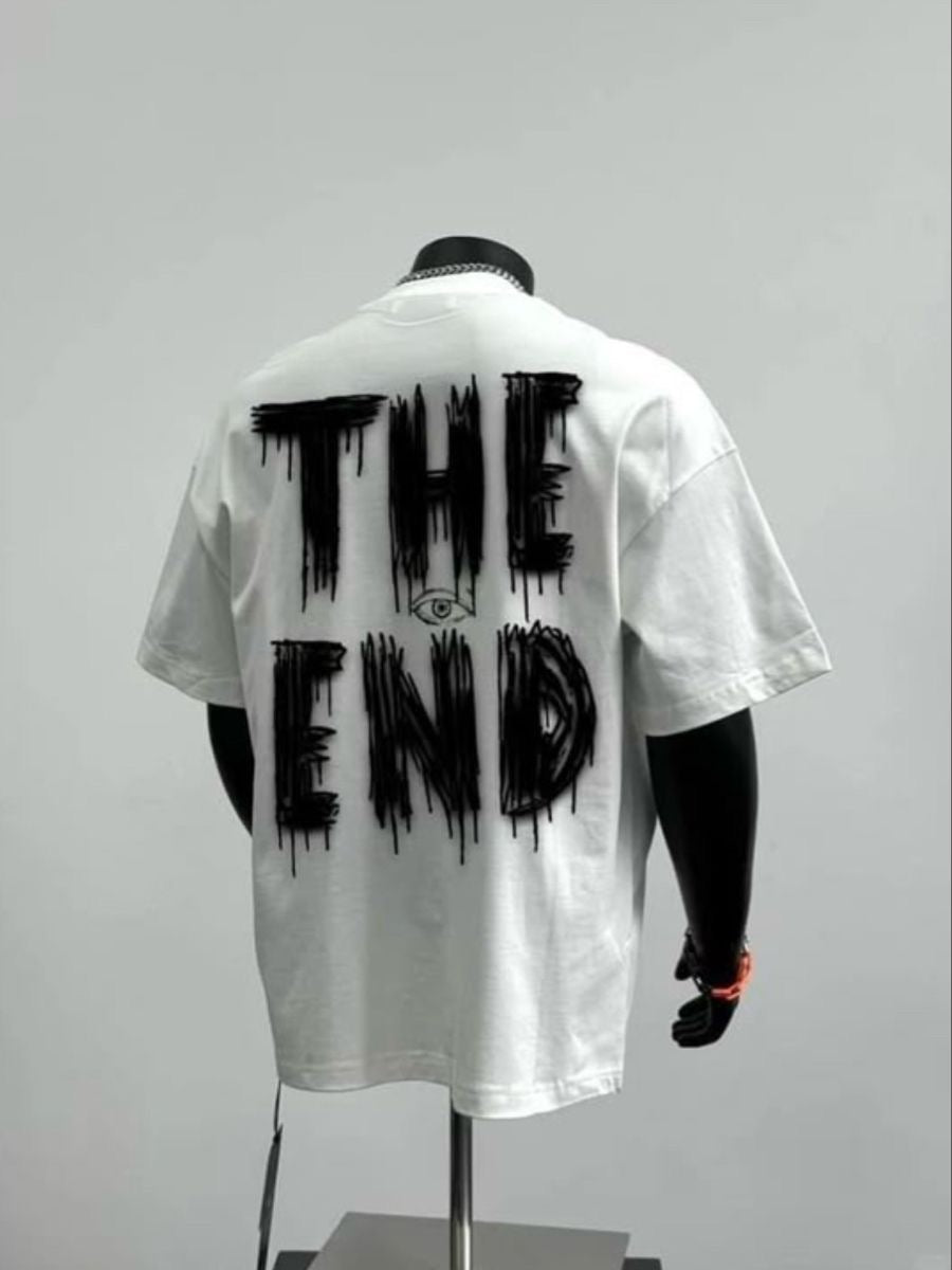THE END Men Tshirt Oversized