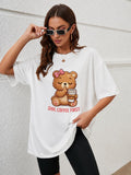 Coffee First Women Tshirt oversized