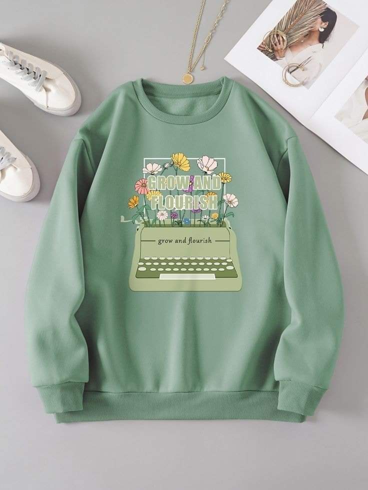 Grow and flourish oversized sweatshirt