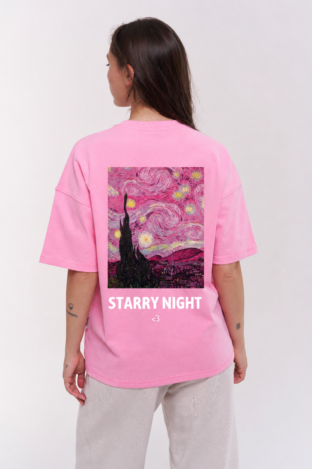 Starry Night women oversized tshirt