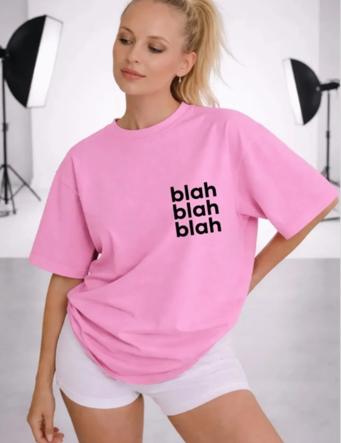 Blah blah blah Women Oversized T-shirt