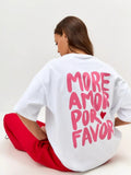 More amor Women Oversized T-shirt