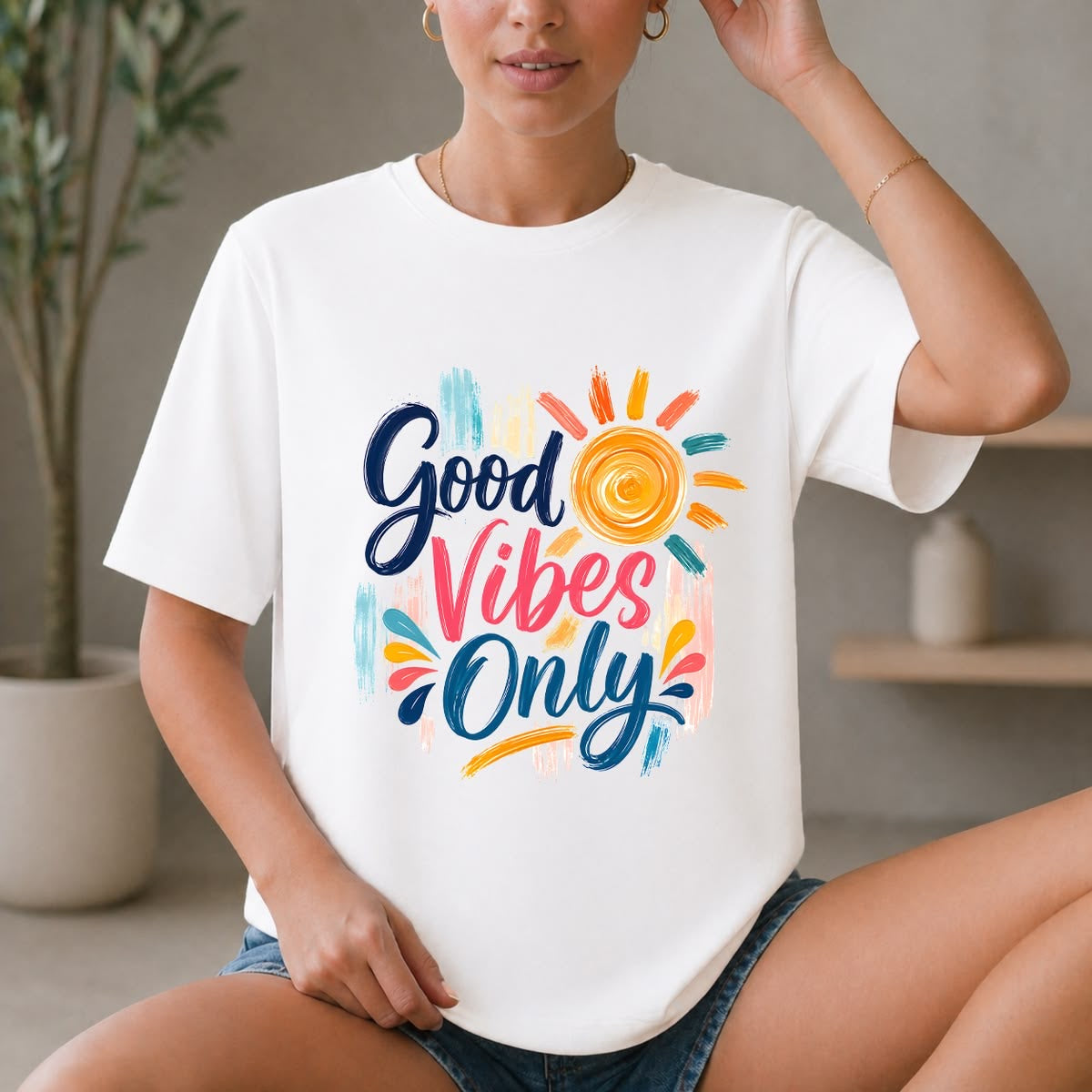 Good vibes only Women Oversized T-shirt