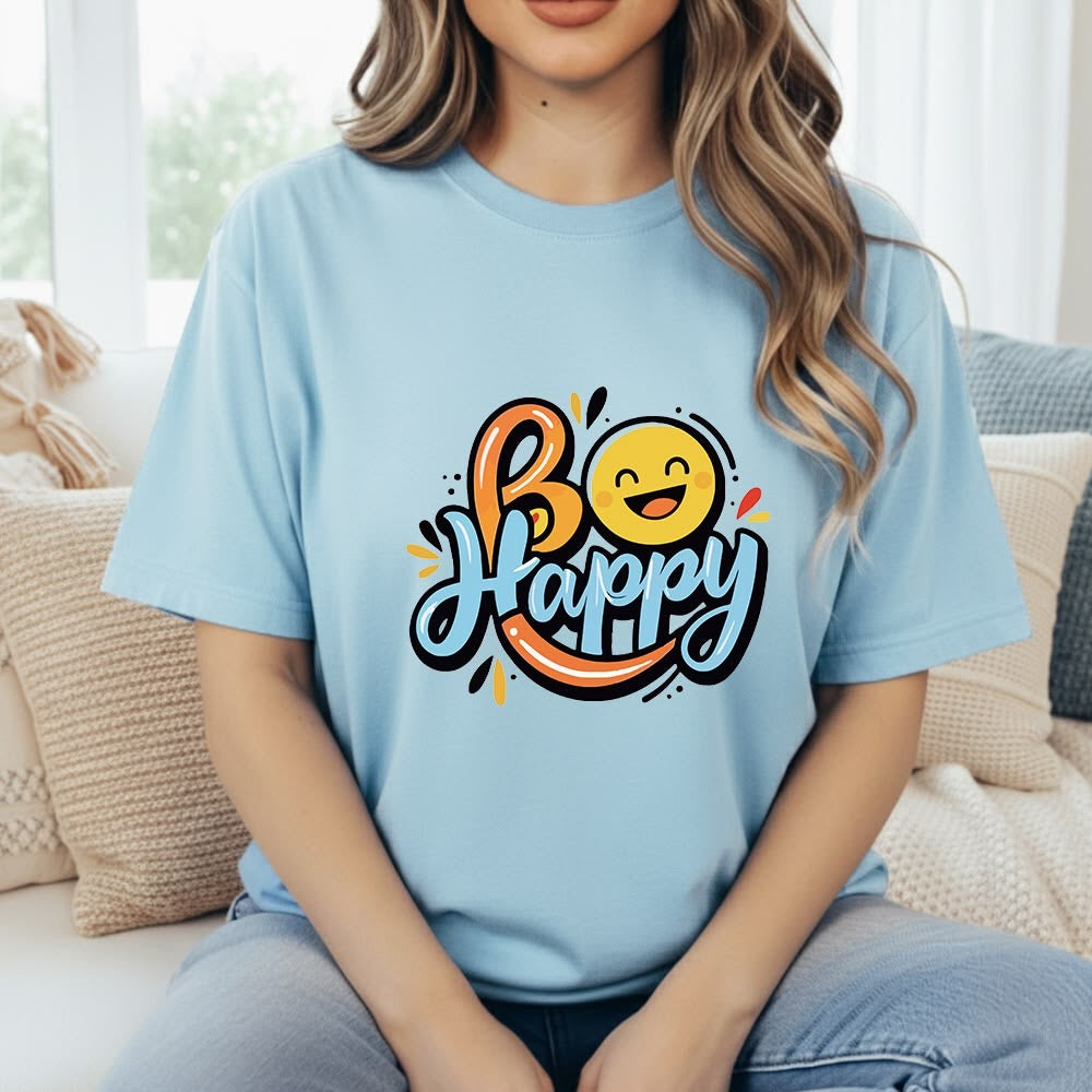 Be happy Women Oversized T-shirt
