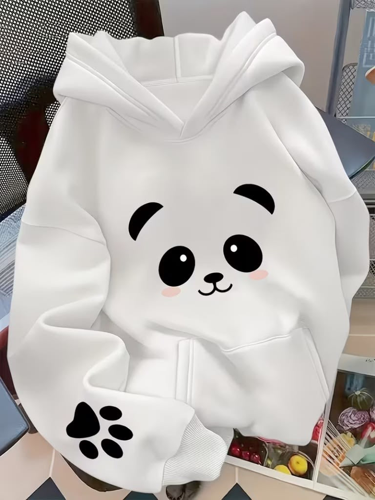 Cozy panda vibes women’s hoodie oversized