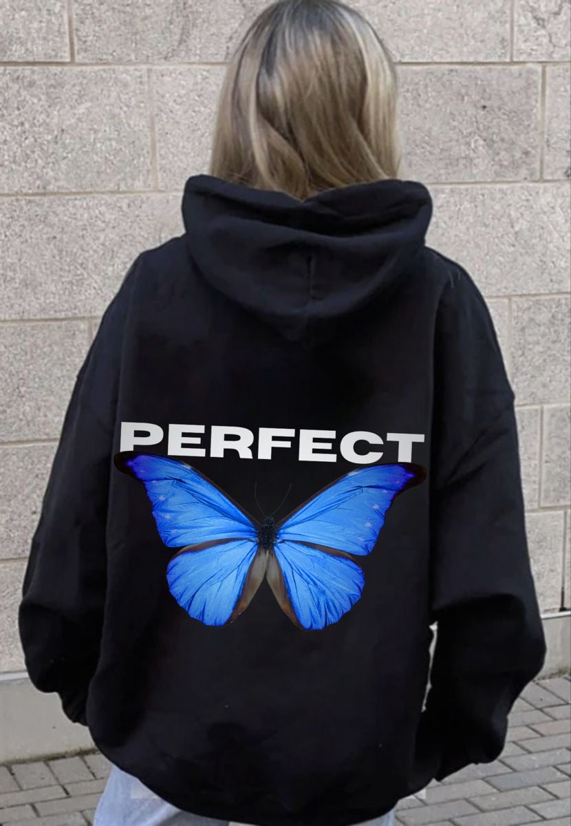 Butterfly women’s hoodie oversized