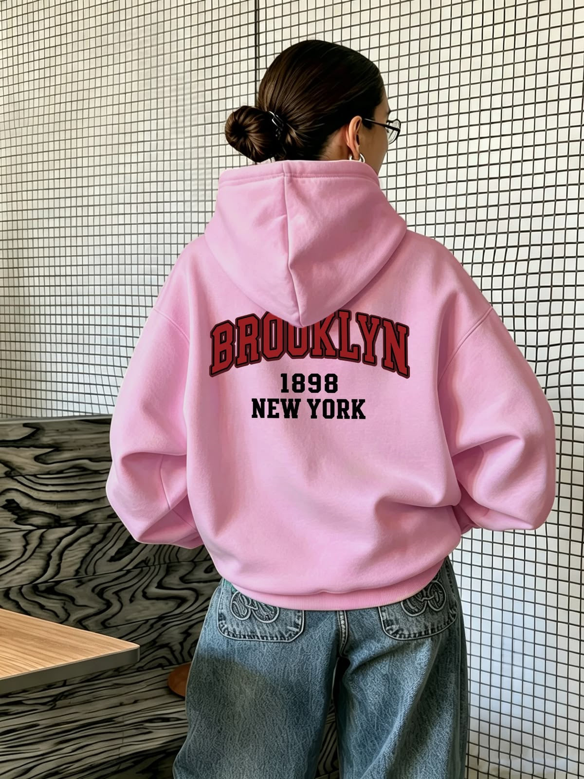 Brooklyn women’s hoodie oversized
