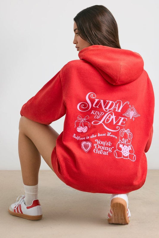 Sunday love hoodie oversized