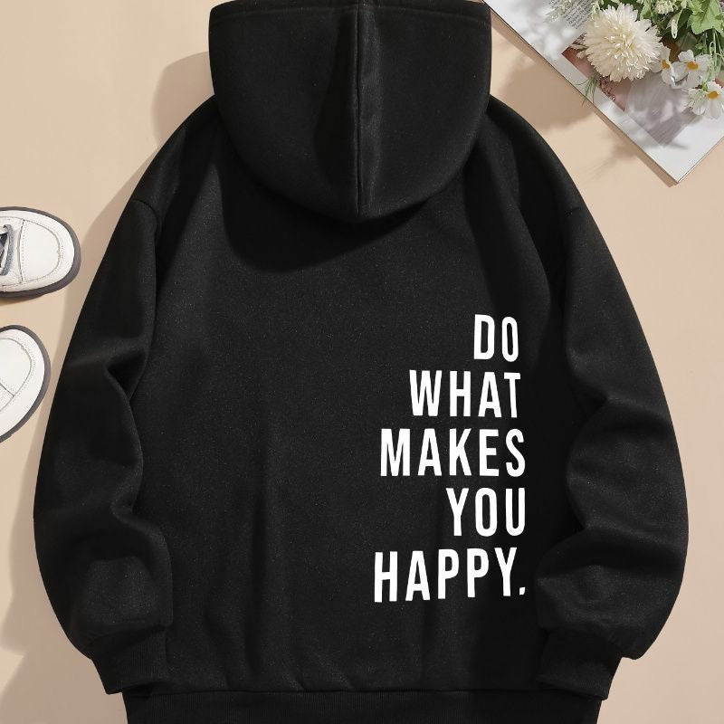 Do what makes you happy oversized hoodie