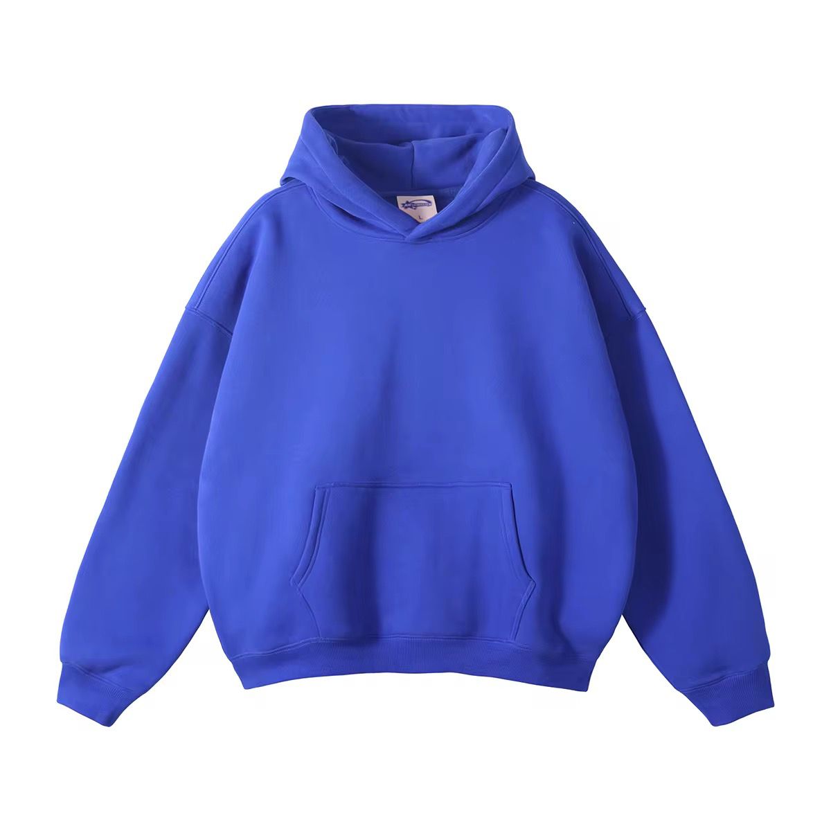 Dark Blue Basic Hoodies