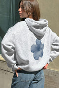 Flower Hoodie Oversized