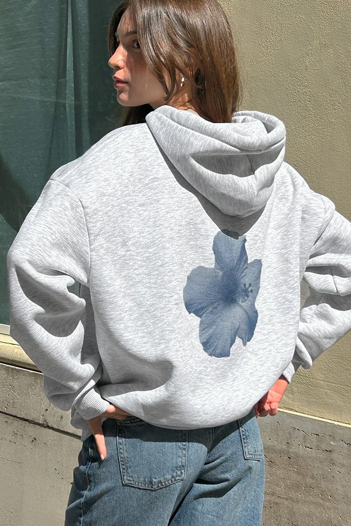 Flower Hoodie Oversized