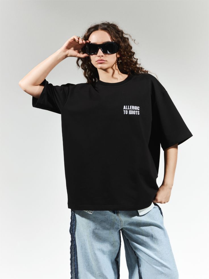 Black T-shirt Allergic
