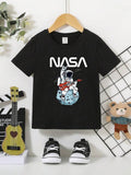 Astronaut & Letter Graphic Tee