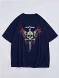 Men's Skull Printed Short Sleeve T-shirt