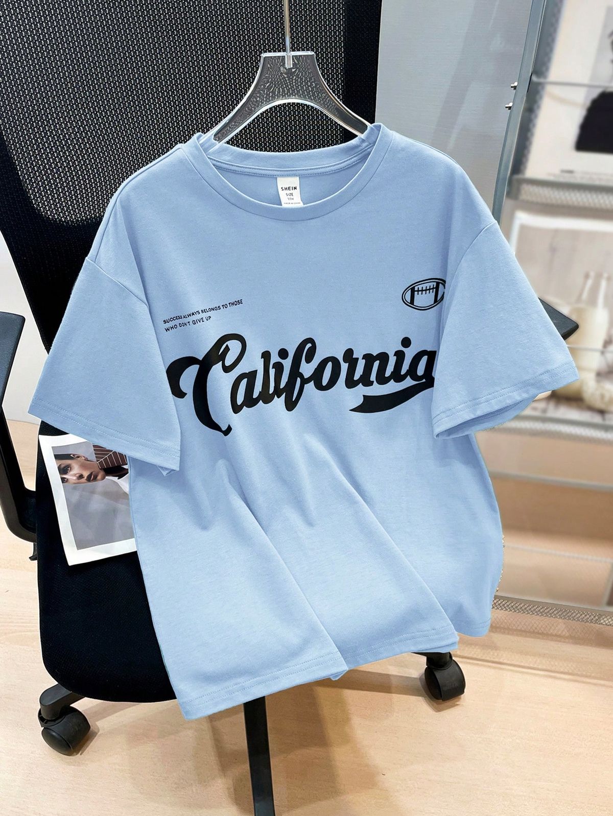 Tween Boy Loose Casual Sports Round Neck Graphic Short Sleeve T-Shirt