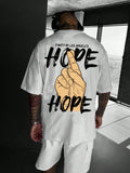 Men Letter Print Casual Daily Wear Short Sleeve T-Shirt For Spring And Summer
