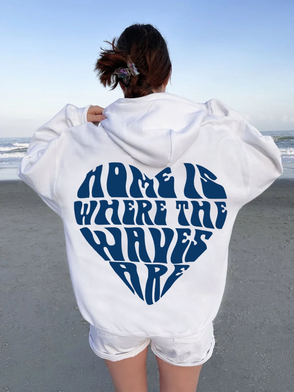Home Is Where The Waves Are Hoodie, Ästhetischer Strand Hoodie, Preppy Sweatshirt, Süßer Hoodie, VSCO Hoodie, Trendy Hoodie