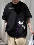 Men Figure & Letter Graphic Tee