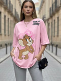 Tom And Jerry Women Oversized tshirt