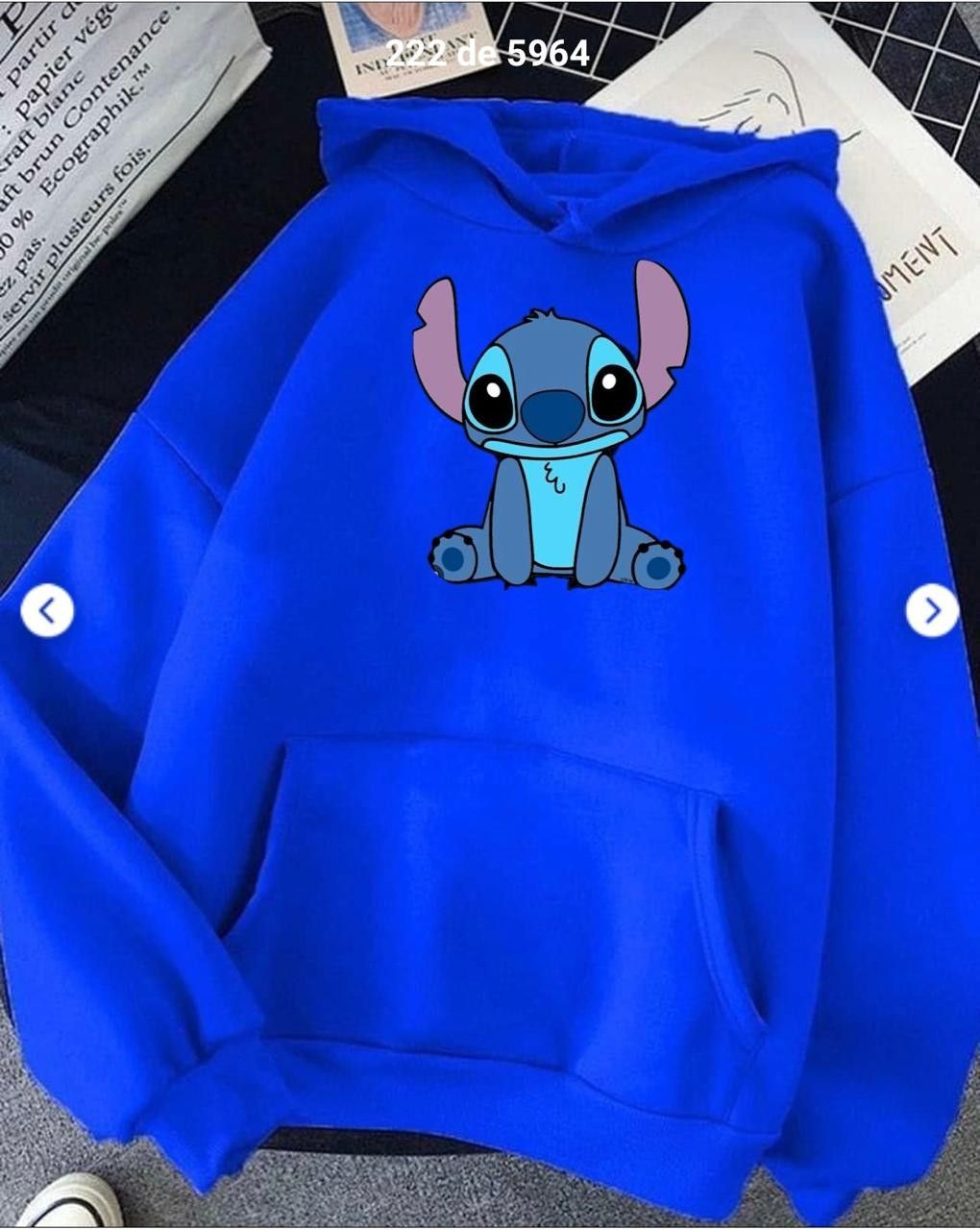 Stitch Dark Blue Hoodie